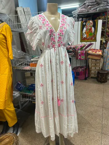Vestido Indiano Longo Branco