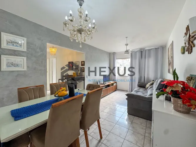 Apartamento com lazer a 1 quadra da praia nas Pitangueiras, Guarujá