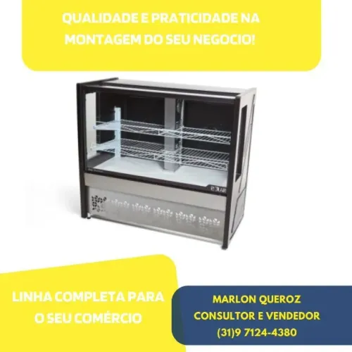 Balcão de Tortas 1,25M Polar 127v