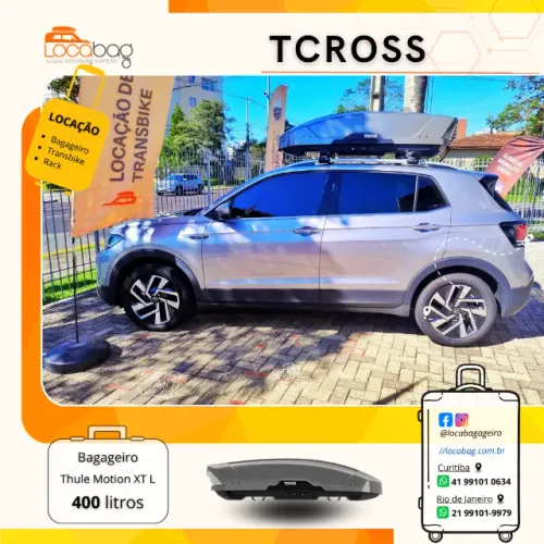 Locação de Bagageiro Thule para VW T-Cross - Instalação Inclusa!
