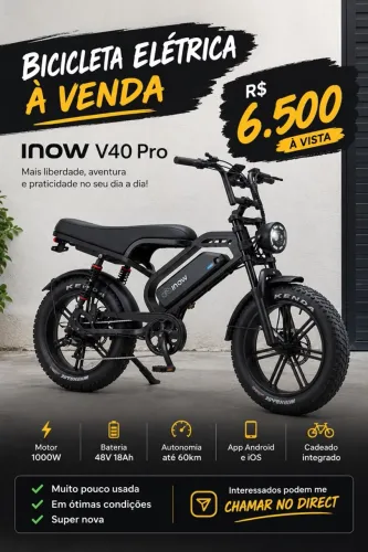 BICICLETA ELÉTRICA INOW V40 PRO
