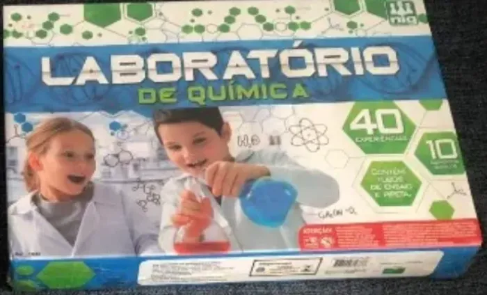 Brinquedo Kit De Laboratório De Química 40 Experiências