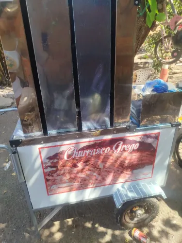 Carrinho de churrasco grego completo