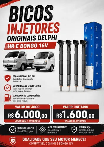 Bicos injetores novos Delphi HR e BONGO