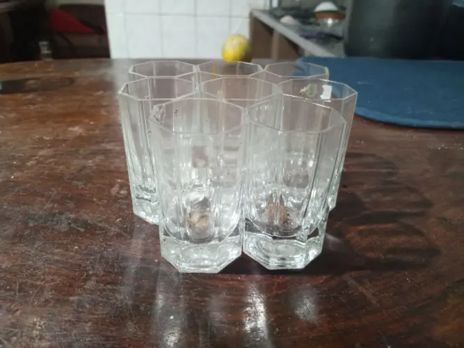 Copos de vidro