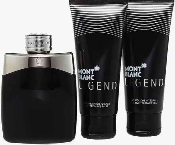 Kit Legend Montblanc Masculino contendo: Perfume, gel pós barba e gel de banho