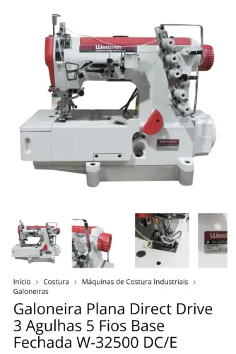 MAQUINA DE COSTURA INDUSTRIAL NOVA LACRADA