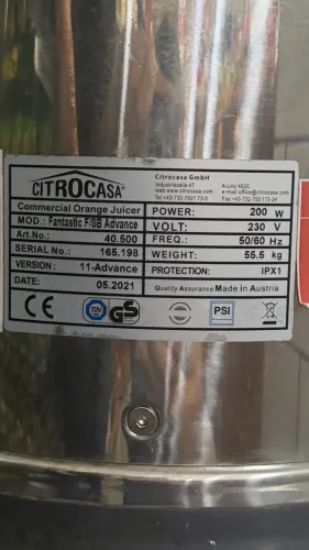 Máquina industrial de suco de laranja 