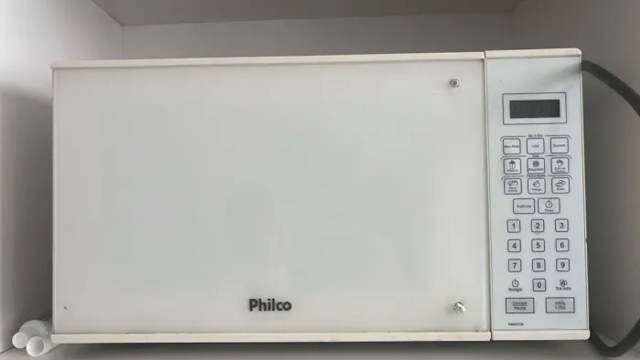 Micro-ondas Philco Branco Funcionando Perfeitamente
