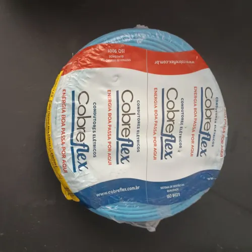 Fio Cabo Cobreflex Flex 2.5mm 100 metros Azul Claro 3.1kg