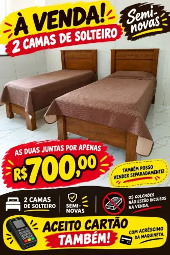 Duas camas de solteiro