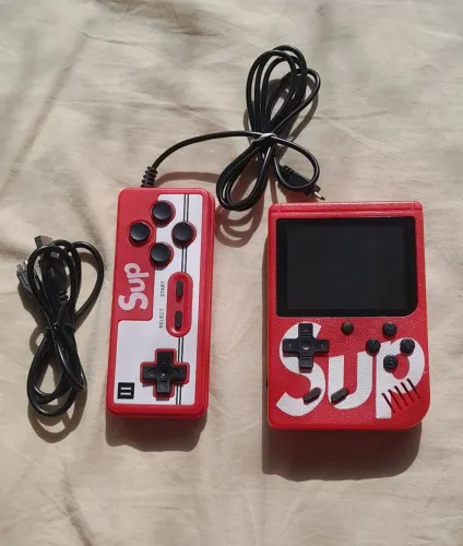 Mini game portátil retrô Sup vídeo game + controle