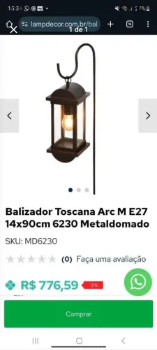Lustre lampada