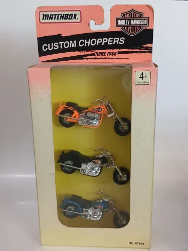 Pack Miniaturas Harley-Davidson Custom Choppers - 1:64 - Matchbox