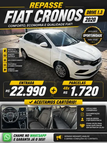 Fiat Cronos Drive 1.3 8V Flex 2020