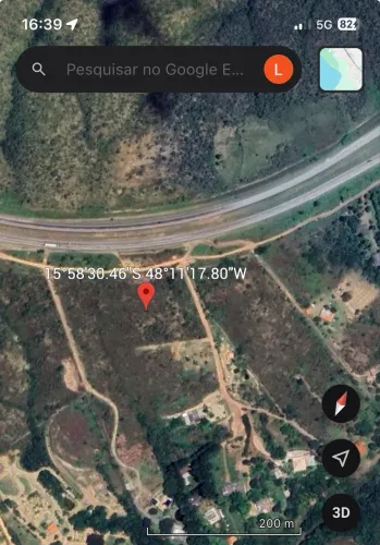 Vendo Cessão de Direitos (800m2) margem BR060. Possibilidade projeto Usina Fotovoltaica.