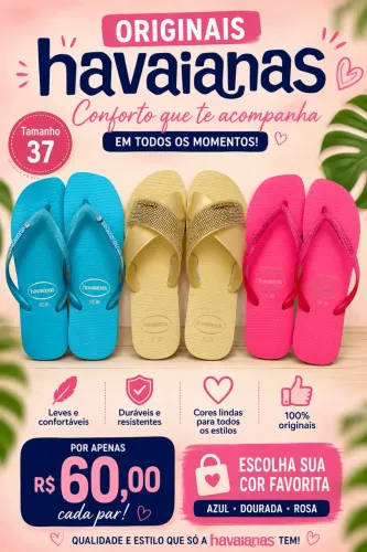 Sandálias havaianas originais