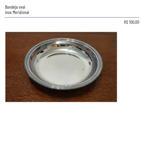 Bandeja Inox Meridional Oval