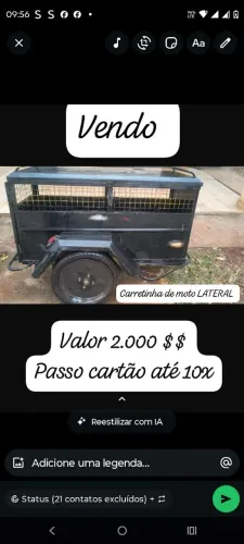 Carretinha Lateral moto