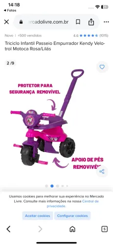 Triciclo infantil