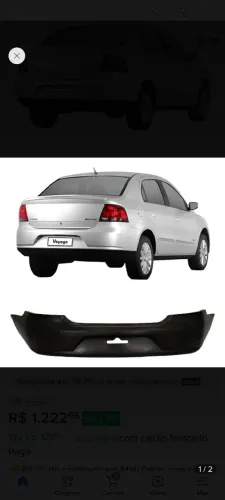 Voyage Para-choque traseiro Volkswagen g5 original novo