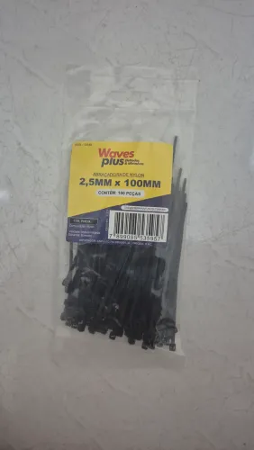 Abraçadeira De Nylon 2,5mm X 100mm (Enforca Gato)