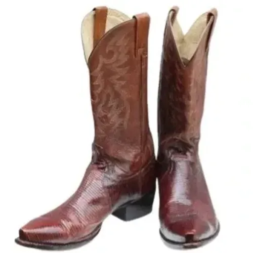 Bota Country Texana - 100% Couro Lagarto Legítimo - Importada - Tam 40