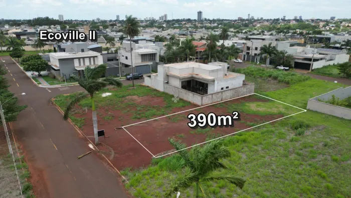 Terreno de 390m² entre o Ecoville e o Porto Madero  Dourados MS REF: 16