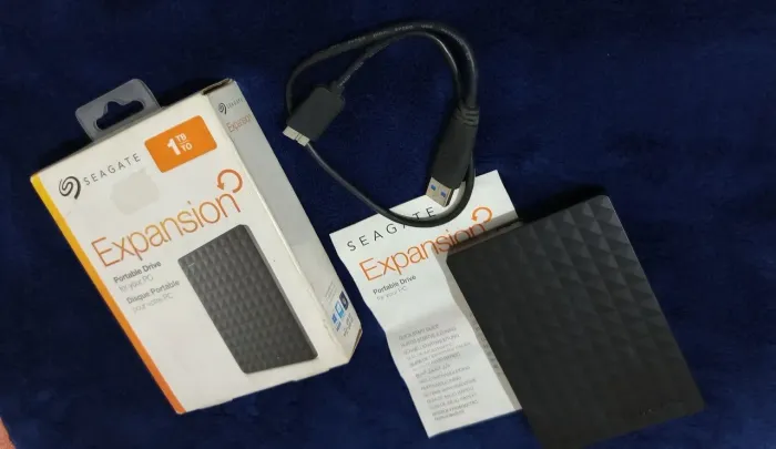 HD Externo Portátil Seagate Expansion 1TB USB 3.0 - Completo na Caixa