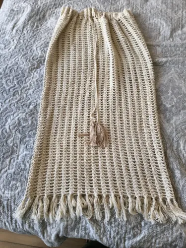 Saia Longa Artesanal em Crochê
