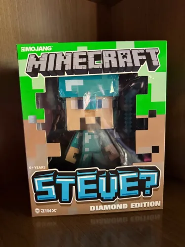 Minecraft Boneco de vinil colecionável Diamond Steve