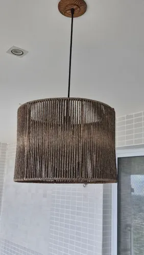 Luminária ráfia