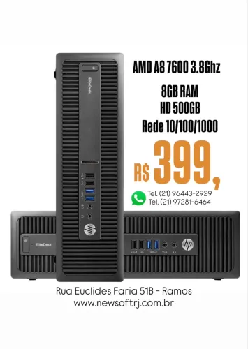 Computador HP Intel Core i3 Intel Core i5 AMD A8 
