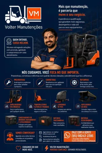 Assistência técnica manutenção de empilhadeiras Multimarcas