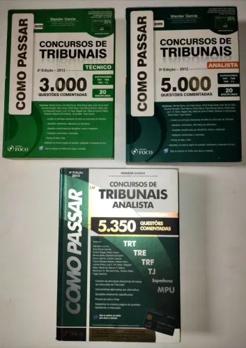 Kit livros para concurso Tribunais