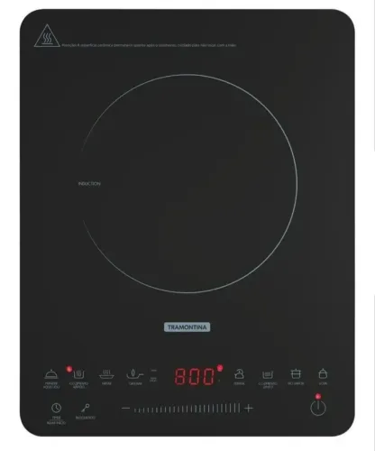 Cooktop De Inducao Ou Eletrico Slim Touch Ei30 Tramontina Cor Preto