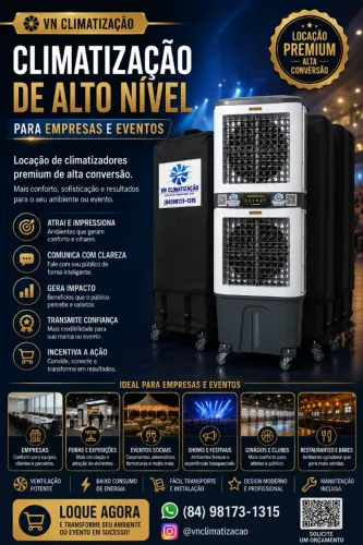 Locação de Climatizador (Empresas/Eventos)
