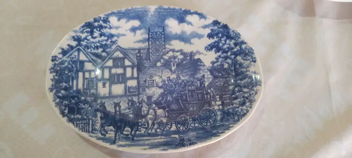 Aparelho De Jantar Antigo Oxford Vitramik Cena Inglesa - 17 Peças - 1980 à 1990