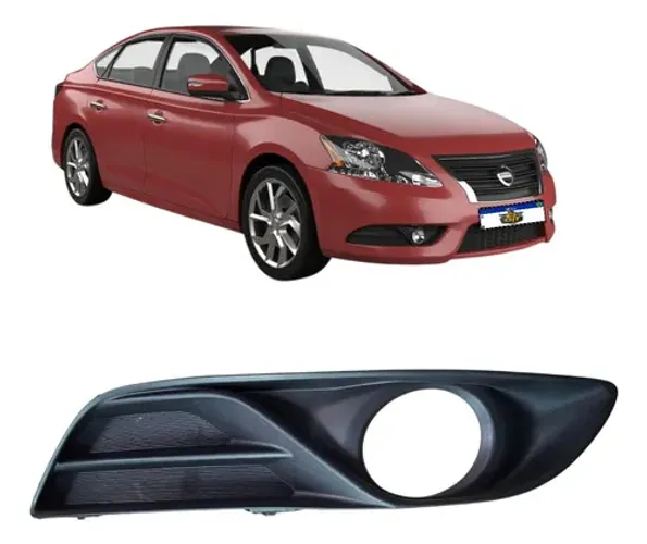 Grade Farol Milha Sentra 2014 2015 2016 Direito Preto Preto Direito
