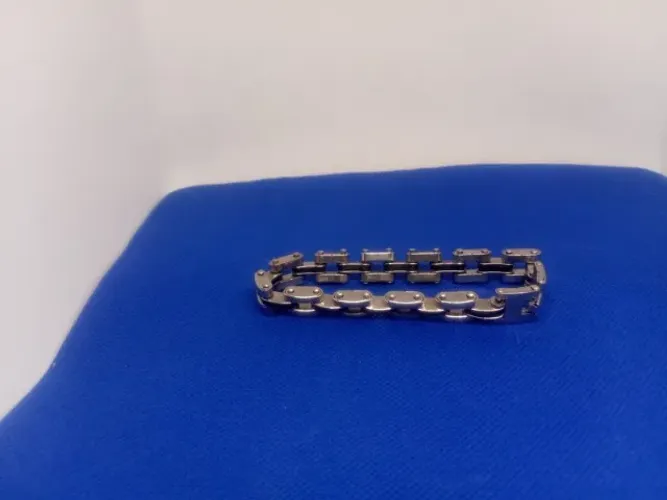 Pulseira masculina mista em aço inox com 20cm X 1cm
