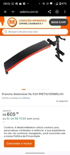 Prancha de abdominal invertida