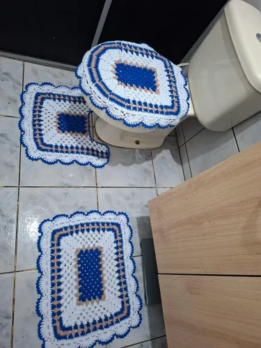 Jogo de banheiro crochê