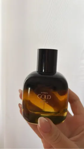perfume - ZARA woman gold dress time 05 MACERADO.