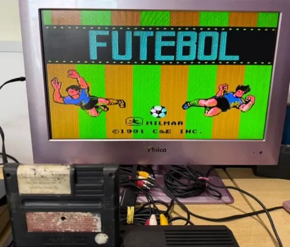 Jogo Futebol Times Do Brasil Físico Nes Milmar Original retrogaming brasileiro Raro