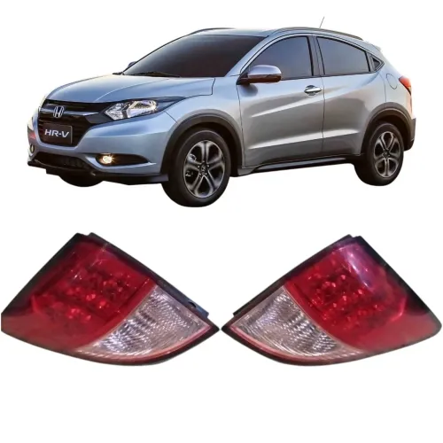 Par de lanternas traseiras da lateral Honda HR-V 2016 a 2018 