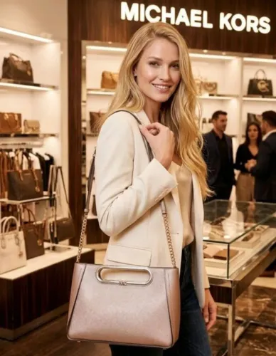 Bolsa Michael Kors Couro - Rose Gold Chelsea Original 