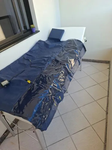 Maca de massagem com manta térmica