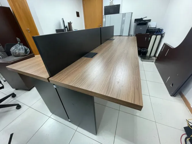 MESA ESTACAO PARA TRABALHO 4 lugares empresa - LOJA IKONMIXOFFICE