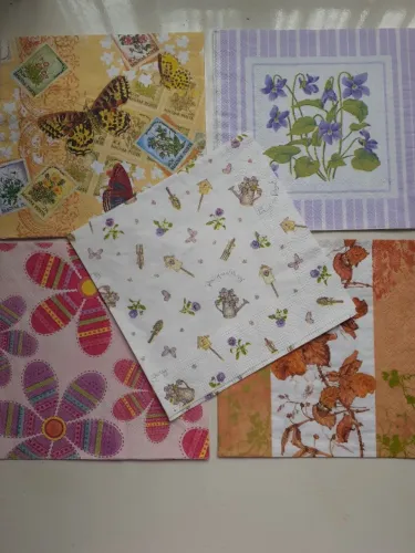 COLEÇÃO DE GUARDANAPOS DE PAPEL PARA ARTESANATO.