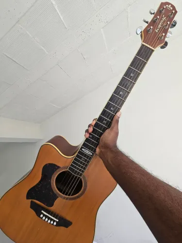 ?Violão Canhoto Folk Eletroacústico Strinberg SD-20CLH (Aceito Tablet)